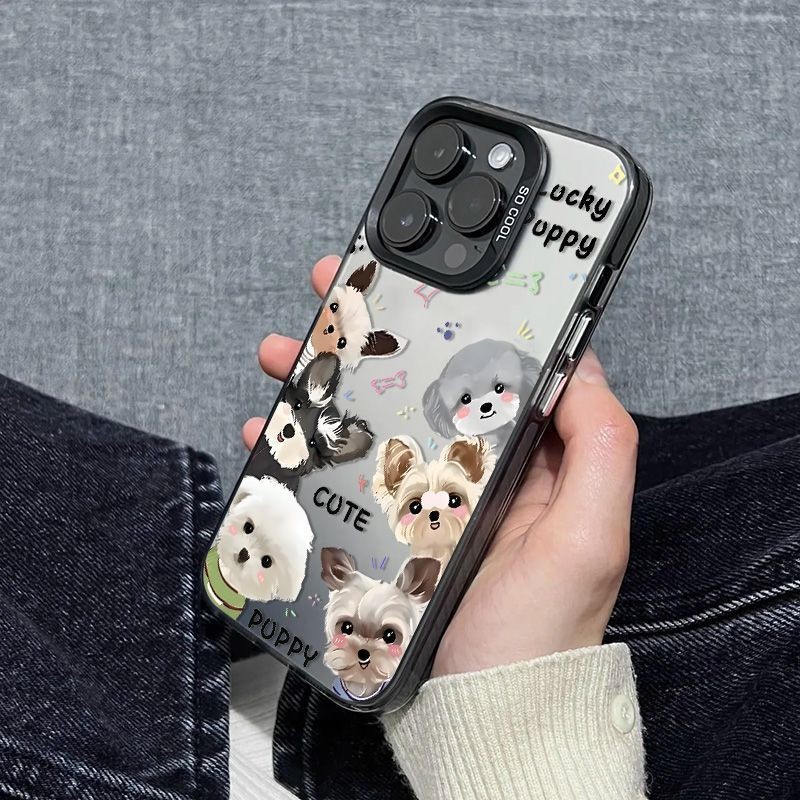 Casing OPPO 6 ekor anjing kecil yang lucu untuk A3 3X 5 7 9 11 12 15 16 17 31 33 36 37 53 54 57 58 7