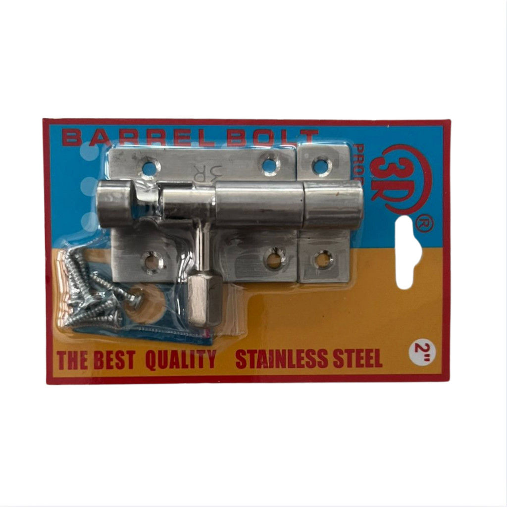 3R Grendel 2 Inch 2" SS / Grendel Pintu Stainless Steel Tebal 2inch