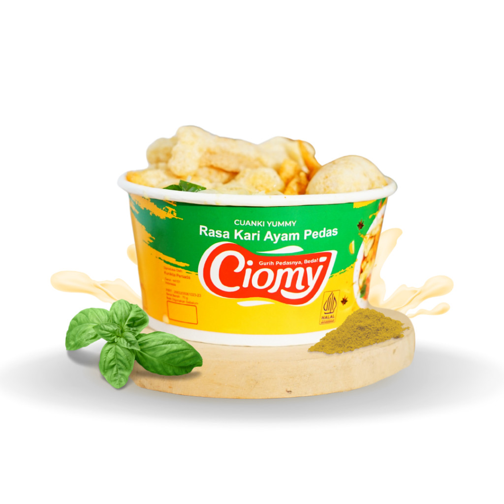 

CIOMY - Cuanki Cup Rasa Kari Ayam 75gr Halal Praktis/ Ciomy Cuanki Kari Cup Reguler