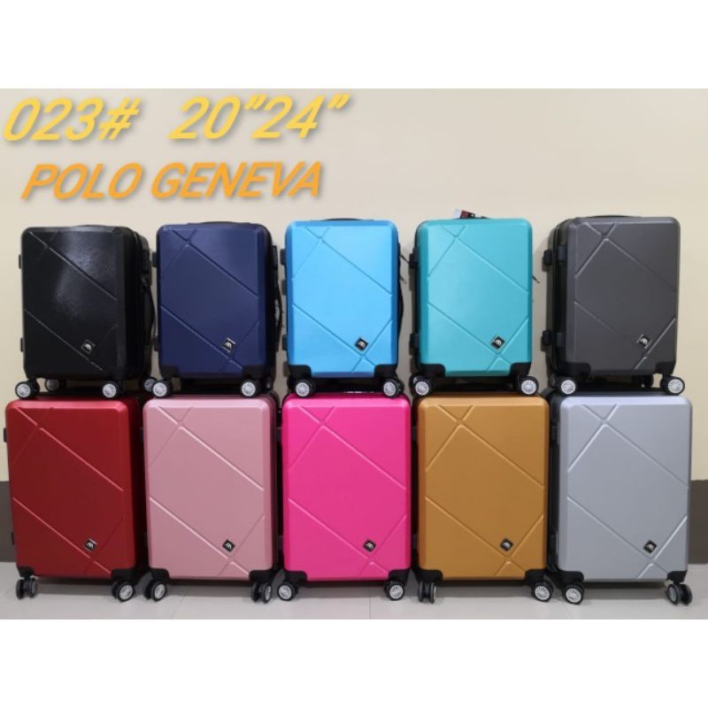 Koper Fiber 24 Inch Bahan Anti Pecah Roda 4 Rotasi 360 - Original - Polo Geneva