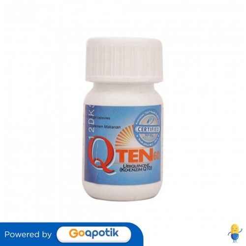 Q Ten 60 Mg Botol Isi 30 Kapsul