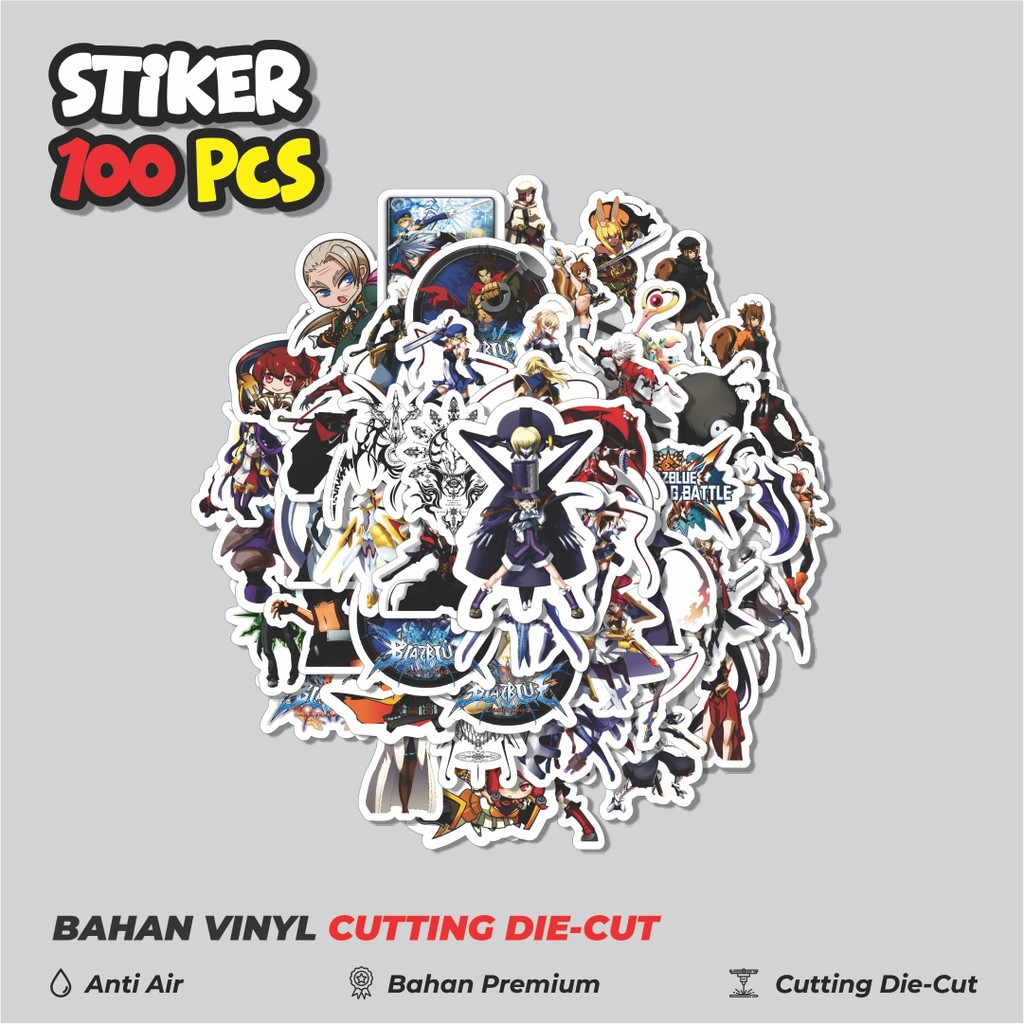 

Terbaru! 50 pcs Stiker Game Series Blaz Blue Karakter Mix 3 Dekorasi Lucu Kreatif untuk Notebook, Skateboard, HP