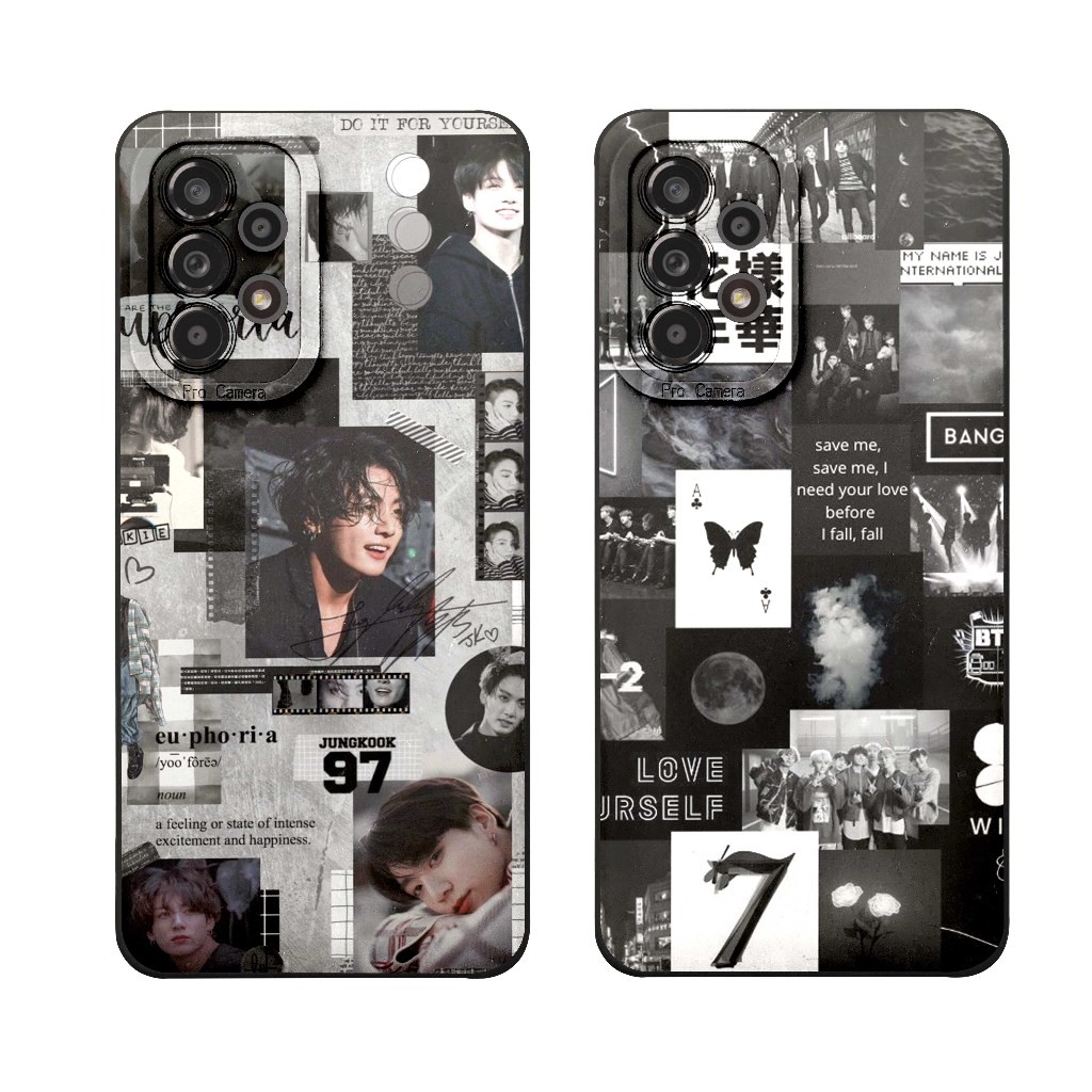 Casing Case Bts Samsung A23 A24 A32 4G A33 A34 A52 A52s A53 A54 5G - Softcase Motif Kpop - Case Cewe