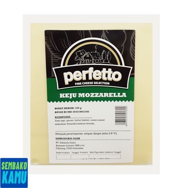 

Perfetto Mozarella Cheese Pack 250 gr - Keju