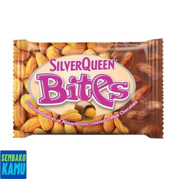 

Silver Queen Bites Almond 30 gr - Cokelat