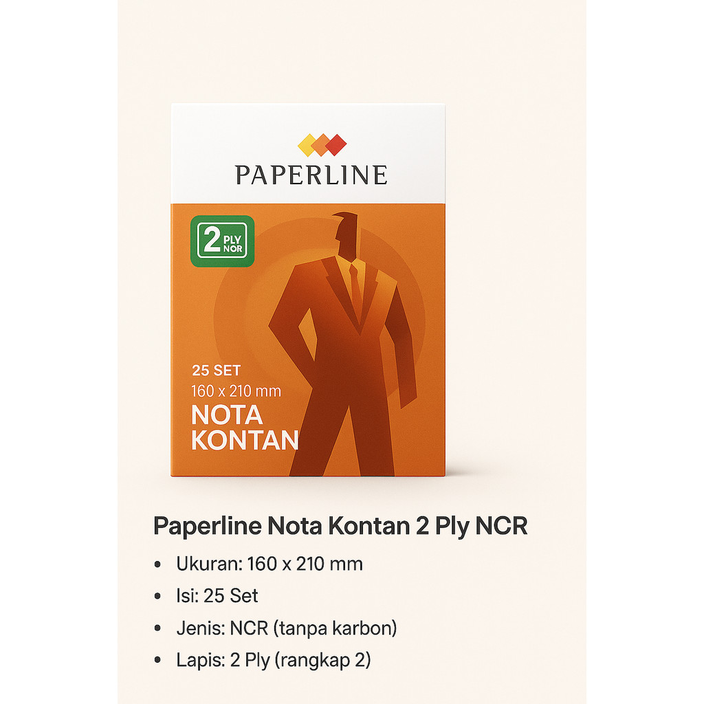 

Buku Nota Kontan B2 Ncr Paperline / Nota Besar 2 Ply / Nota Kontan 2 Ply