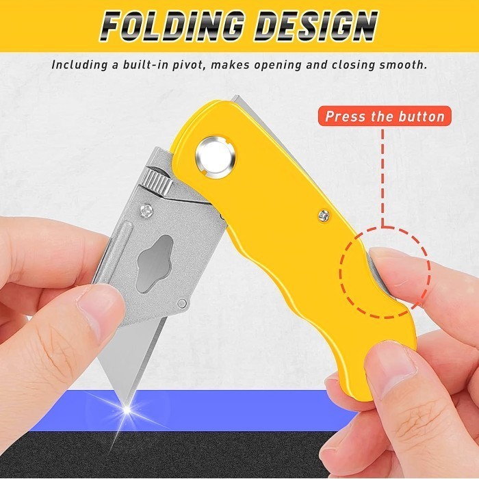 

Cutter Karter Pisau Lipat Folding Knife SK5 Alat Potong Buka Kertas Kardus Paket Unboxing Cardboard Multifungsi