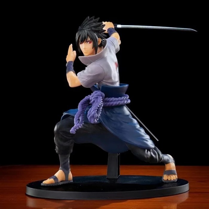 Sasuke vibration star figure naruto pvc collection mainan