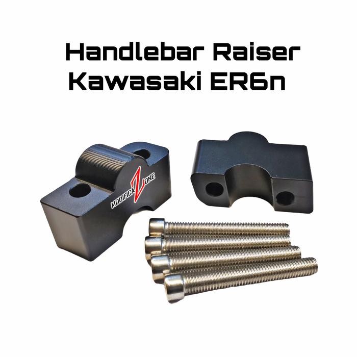 Handlebar Raiser ER6n - peninggi setang ER6 - bukan cover slider