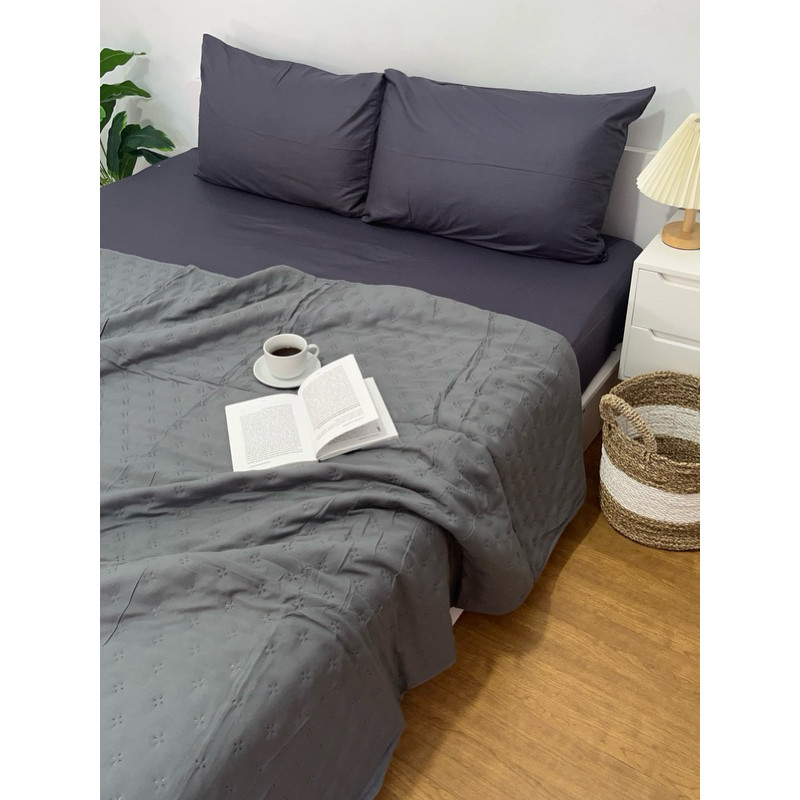 Menys - Bedcover Polos | Selimut Polos Aesthetic | Bedcover saja