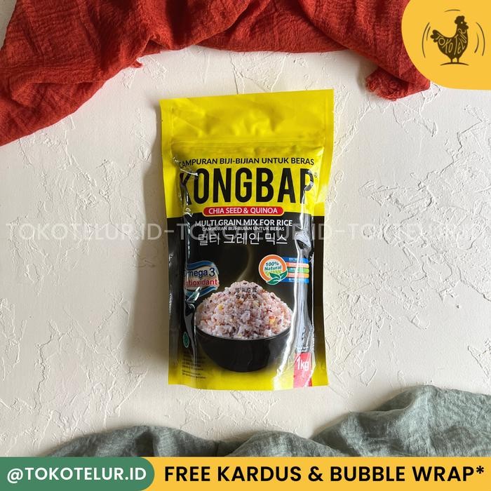 

PROMO! KongBap MultiGrain Mix - 1KG | Nasi Multigrain Sehat BPOM & HALAL Multigrain Mix Korea - Chiaseed&Quinoa