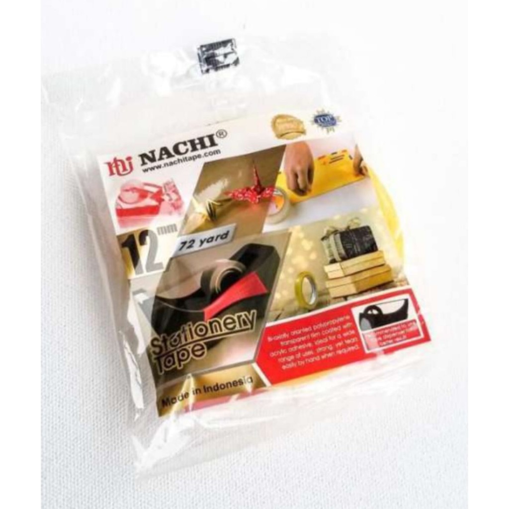 

Isolasi Tape Nachi BESAR 12 mm x 72 yard 1/2X72 / Solasi / Solatip
