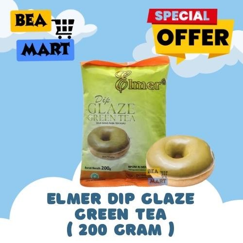 

Elmer Dip Glaze GREEN TEA 200gr | Selai Donut Donat Matcha / Teh Hijau Topping Saus Dessert 200 gram gr