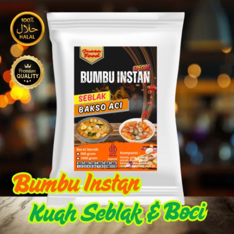 

Bumbu Seblak Bakso Aci / boci kuah Instan 1kg kualitas premium