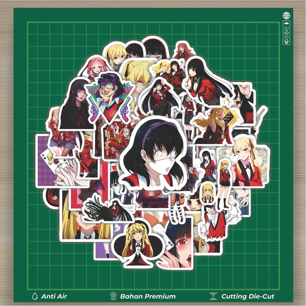 

HOT 50 PCS STIKER Stiker Anime Series Kakegurui Karakter Mix Stiker Fashion Cars Decal Dingin Kartu Album Custom Vinyl Anti Air- Sticker Aesthetic Buku Journal Koper Casing HP Tablet Laptop Helm Motor Botol Minum