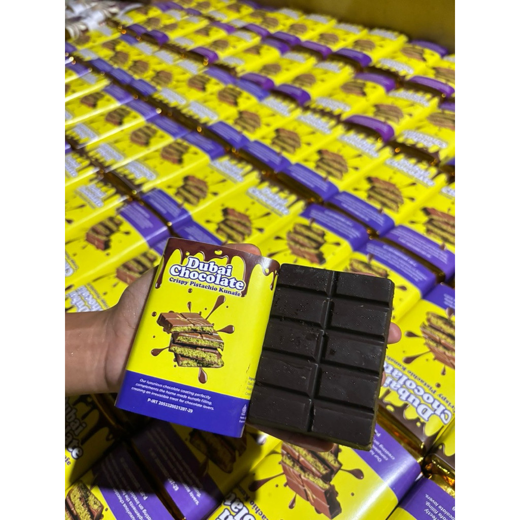 

(Langsung Kirim)coklat dubai size mini sedah besar viral kunafe pistachio