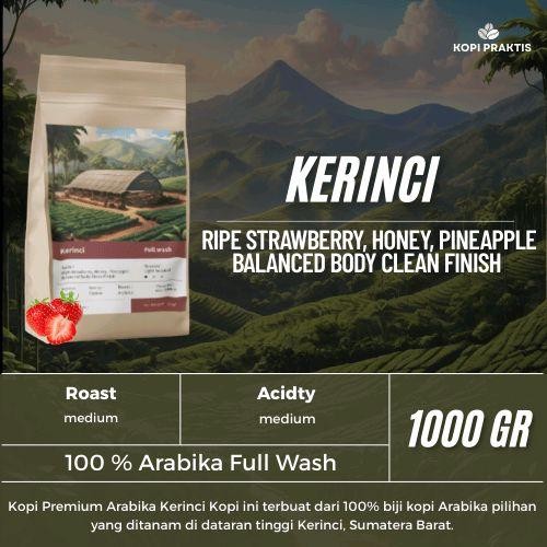 

ROASTED BEANS ARABIKA FULL WASH KERINCI 1000 GR | 1 KG | BIJI KOPI SANGRAI | Coffee - GILING HALUS