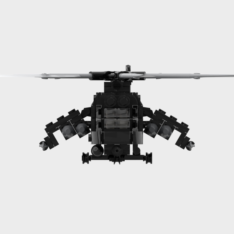 Миль Ми-24 Mi-24 hellichooper Hind  RU Air Force Building Blocks MOC parts kits Military model toy