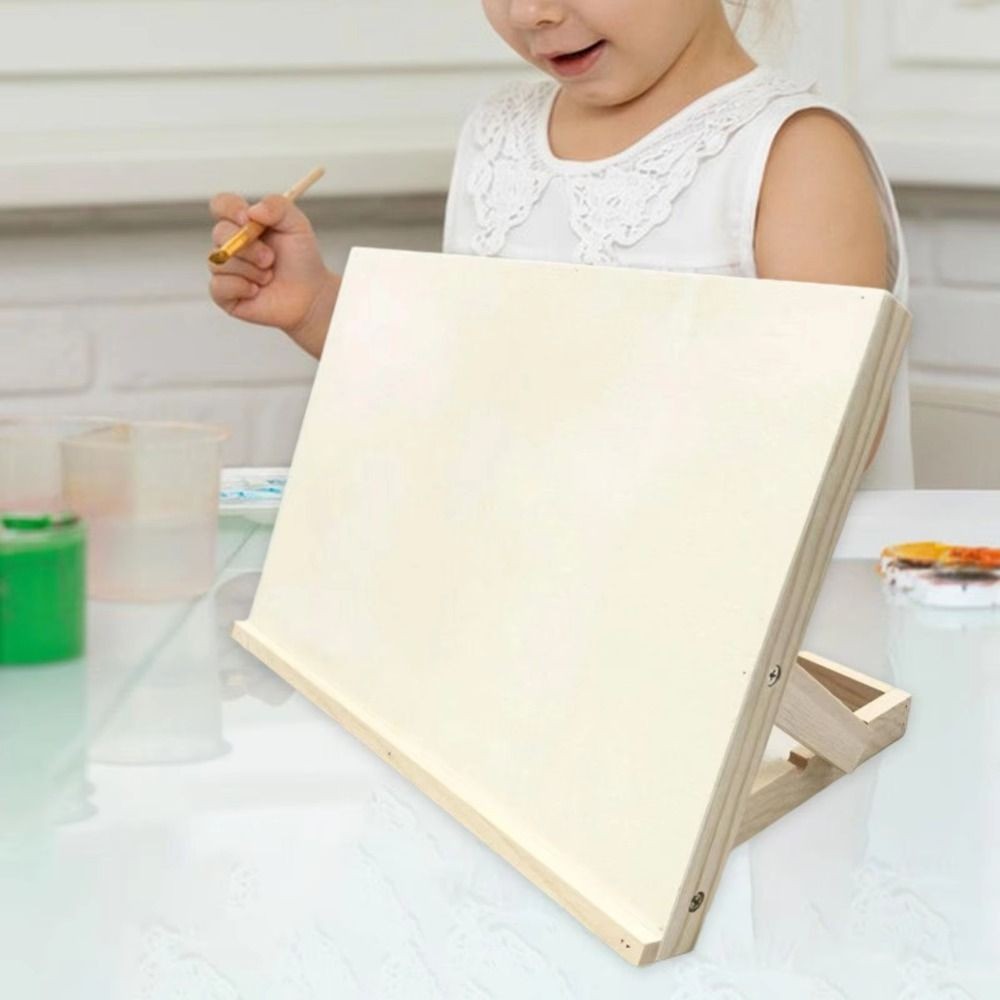 

Multifunctional Wooden Table Easel Portable Adjustable Angle Sketching Board Solid Wood Lightweight Tilted Drawing Board