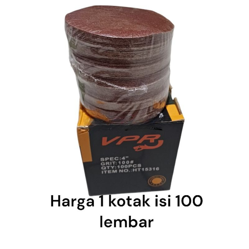 amplas tempel amplas bulat 1box 100pcs  amplas tempel harga per box 100pcs / Amplas Tempel Bulat Ger