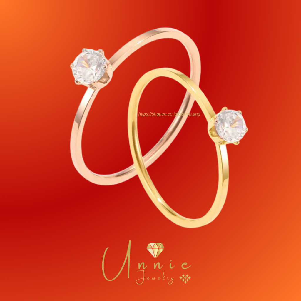 Cincin Couple Titanium Premium – Anti Alergi, Desain Elegan, Tidak Menghitam Seumur Hidup