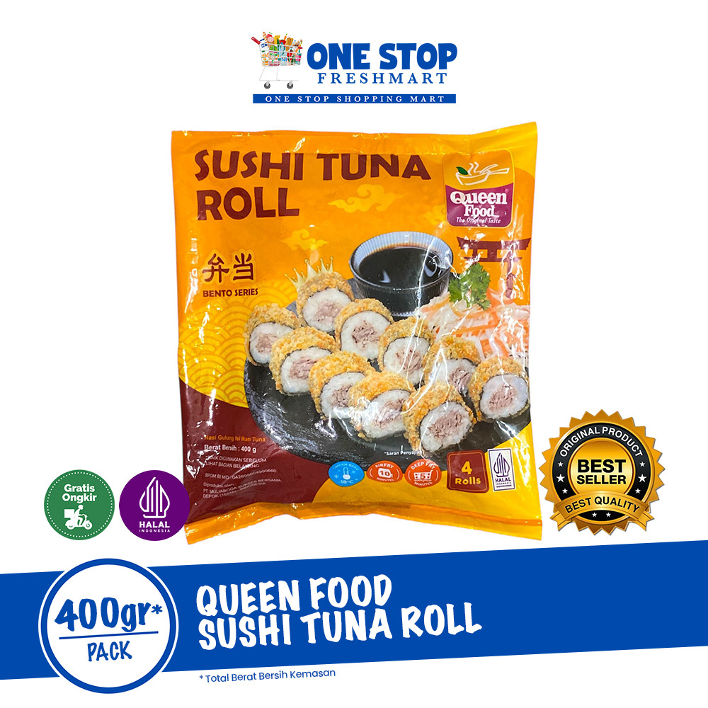 

QUEEN FOOD SUSHI TUNA ROLL 400GR / QUEENFOOD SUSHI TUNA ROLL 400GR