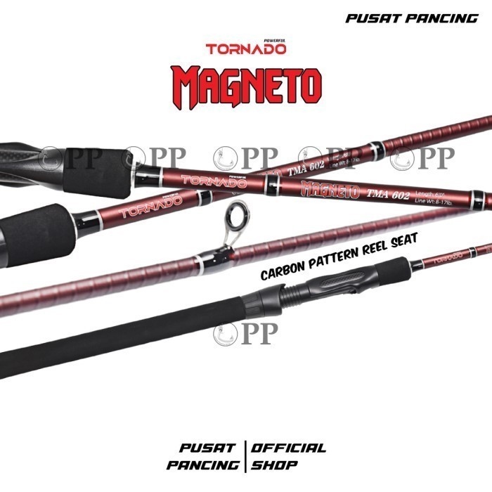 Joran Pancing Spinning TORNADO Magneto 150cm - 180cm Carbon Hollow Ulir - 502 / 150cm - 502 / 150cm