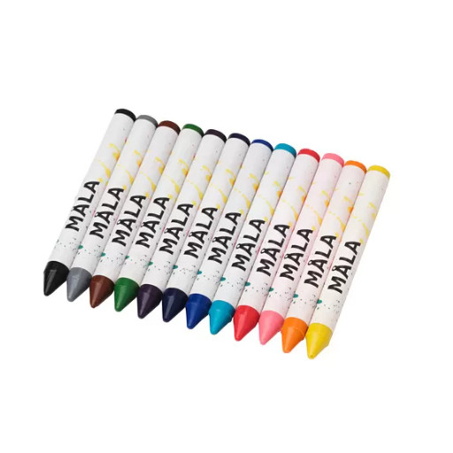 

M4L4 Krayon Crayon lilin isi 12 pcs warna campuran