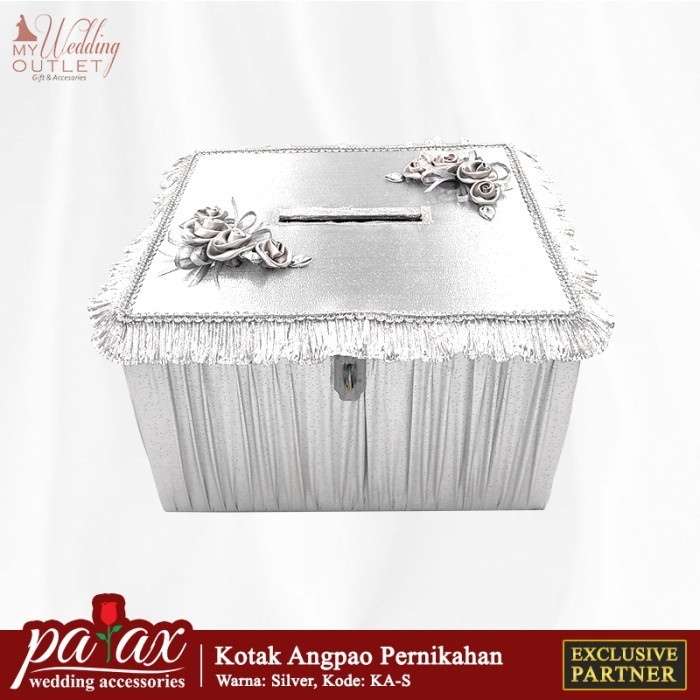 

Kotak Uang Angpao Pernikahan - Perak ( Tempat Amplop Resepsi )