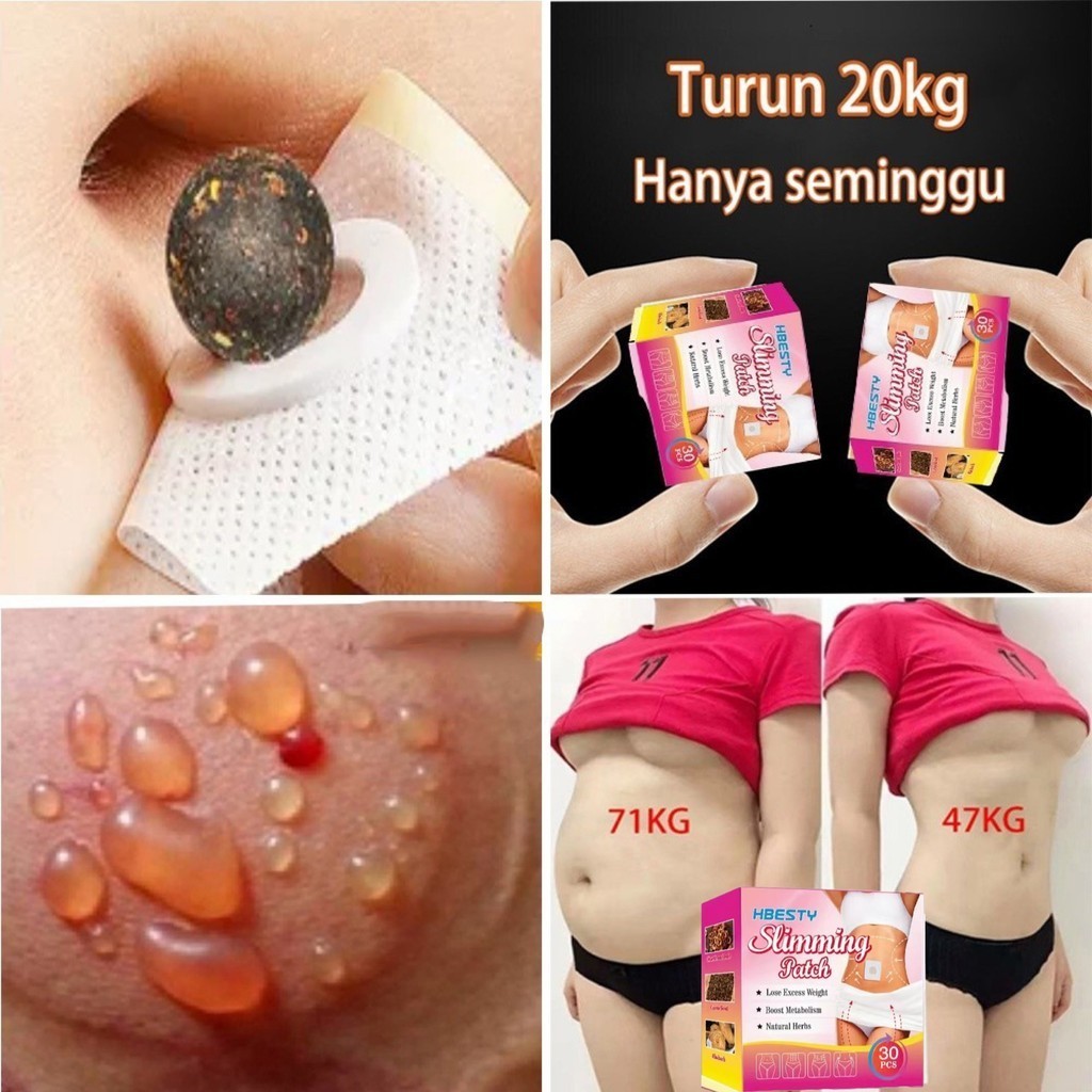 RK 10 Sumifun Beauty KOYO PELANGSING SLIM PATCH 30PCS Stiker pusar obat Cina Patch Pelangsing Detox