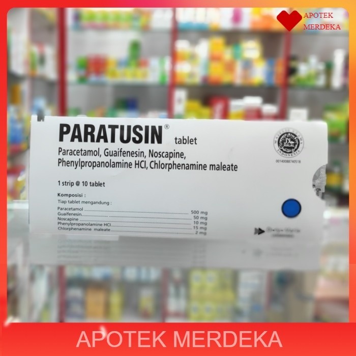 paratusin 1 strip 10 tablet / obat batuk flu pilek dewasa