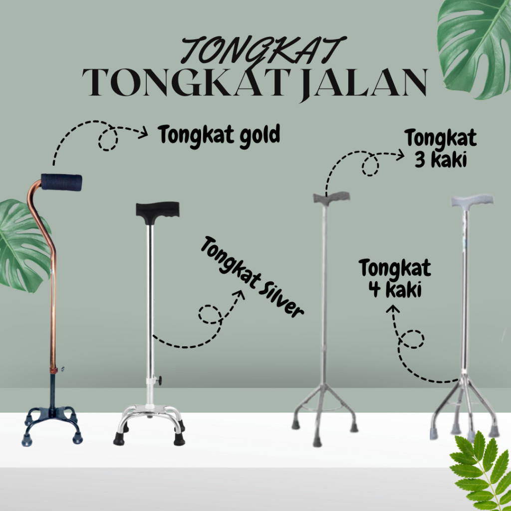 Alat Bantu Lansia Tongkat 4 Kaki
