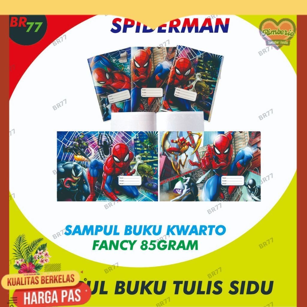 

(ISI 20 LEMBAR) SAMPUL BUKU KERTAS KWARTO KETEBALAN 85GR / SAMPUL BUKU FANCY KARAKTER