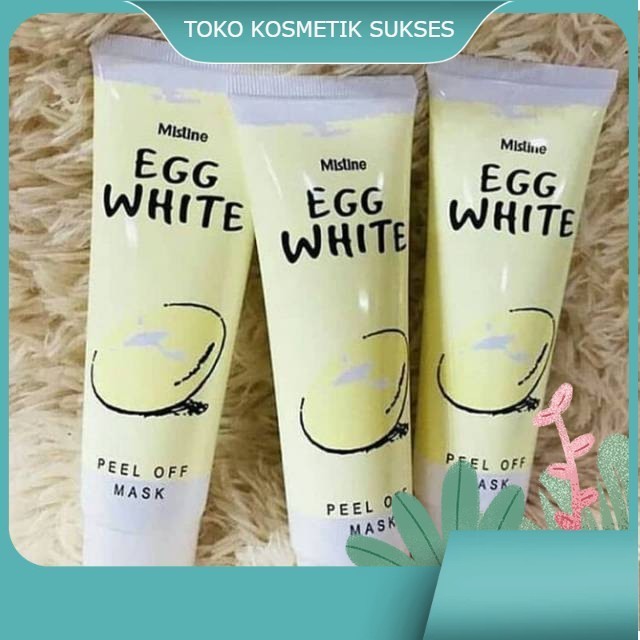 HANASUI EGG WHITE PEEL OFF MASK | masker peel off
