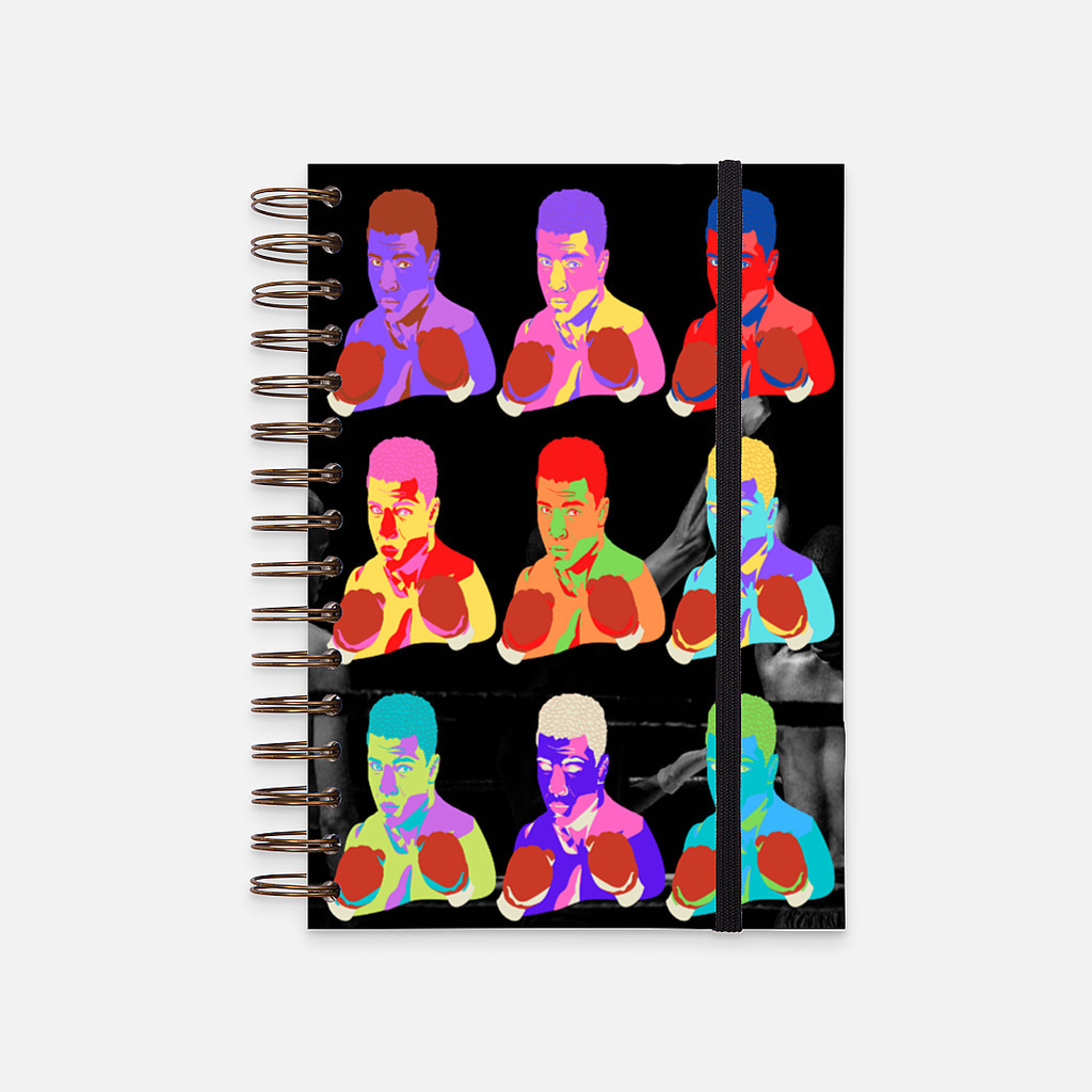 

Hard Cover Notebook Potrait Muhammad Ali Pop Art