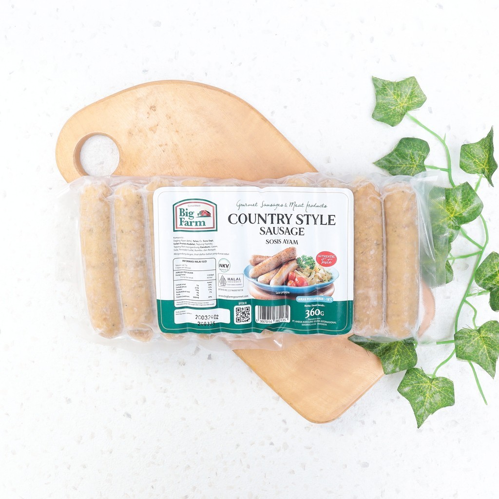 

360G Big Farm Country Style Sausage 10 pcs