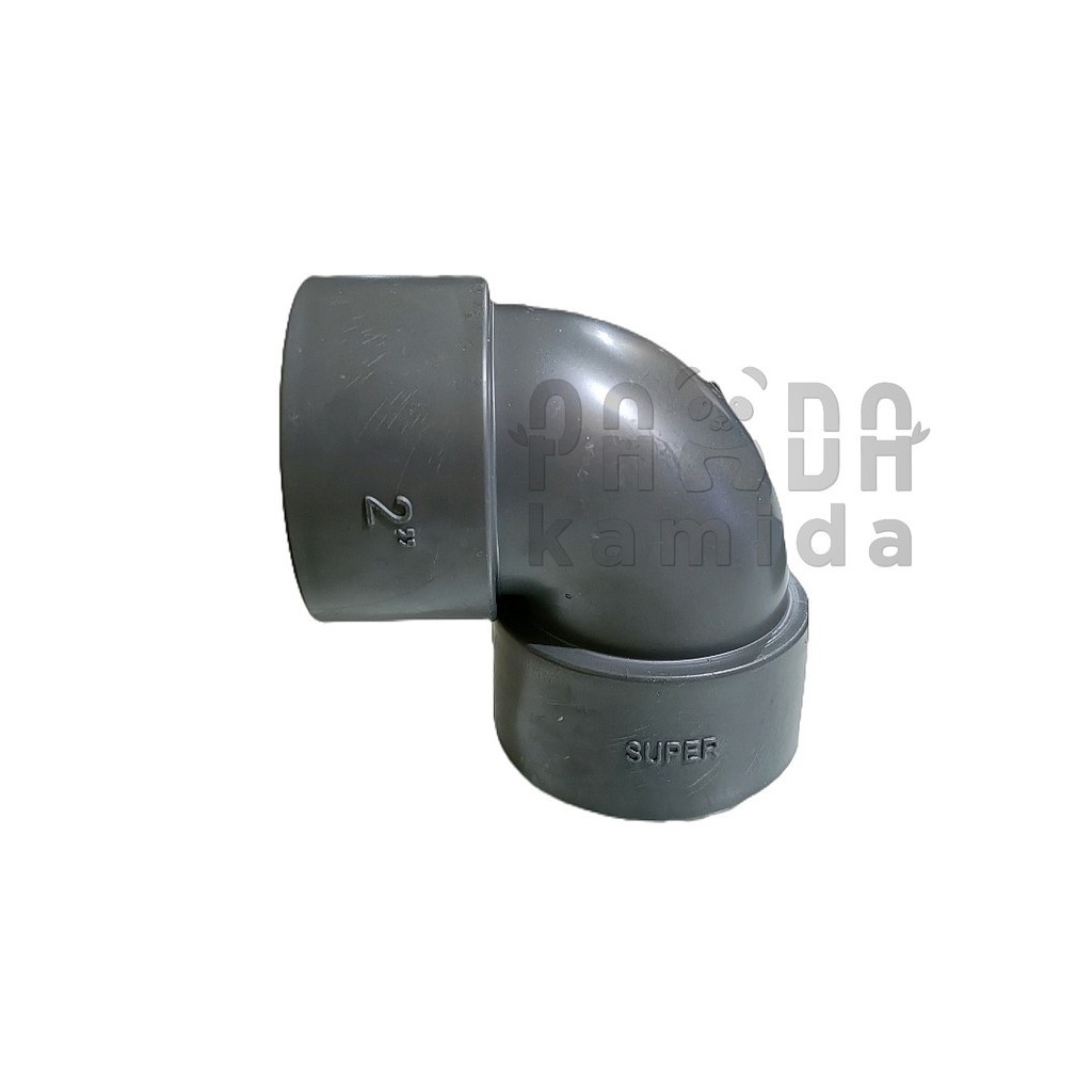 SUPER Knee 2" L Pipa 2 inch Knie Keni 2 Elbow PVC 2 inch Paralon