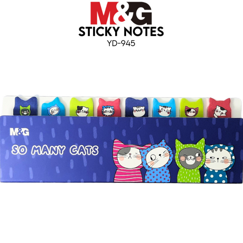 

Sticky Flags M&G So Many Cat YD-945 Memo Sticky Note AS26V873 Ukuran 15x53mm Catatan Isi 20 pcs- SHSNP