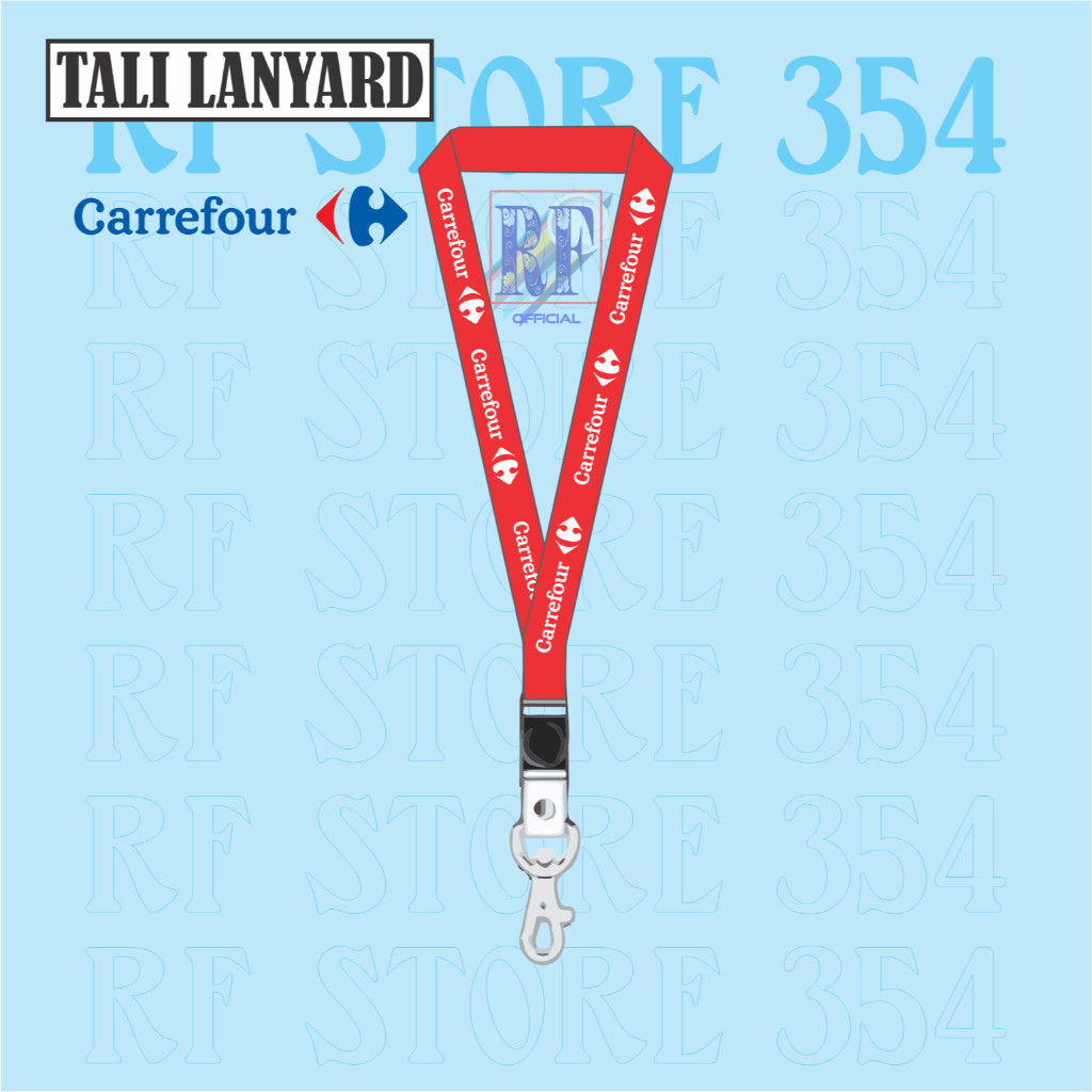 

LANYARD CARREFOUR - TALI ID CARD CARREFOUR SUPERMARKET - TRANSMART GANTUNGAN KUNCI GANTUNGAN FLASHDISK GANTUNGAN NAMETAG TALI LANYARD BEST SELLER COD