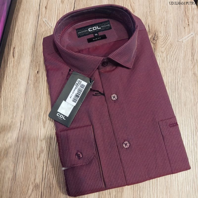 Kemeja Pria Baju Cowok CDL Cardinal Original Reguler - Size M
