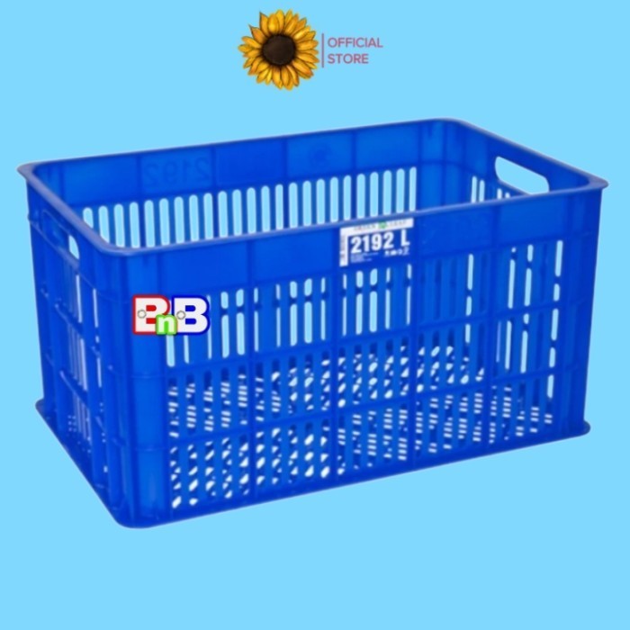 

Green Leaf 2192 L Container Industri Lubang Keranjang Krat Plastik Box