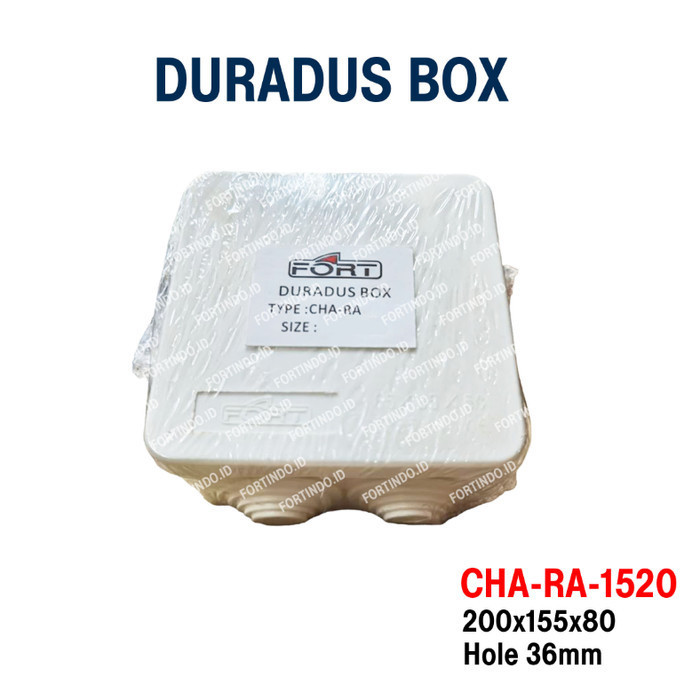 FORT Duradus Box IP65 Waterproof Junction Panel Box Plastik Untuk Instalasi Listrik Banyak Ukuran