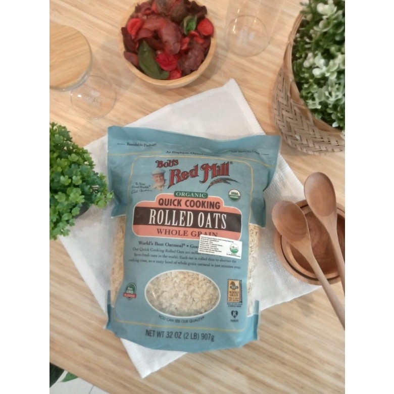 

Bob's Red Mill Organic Quick Rolled Oats 907g