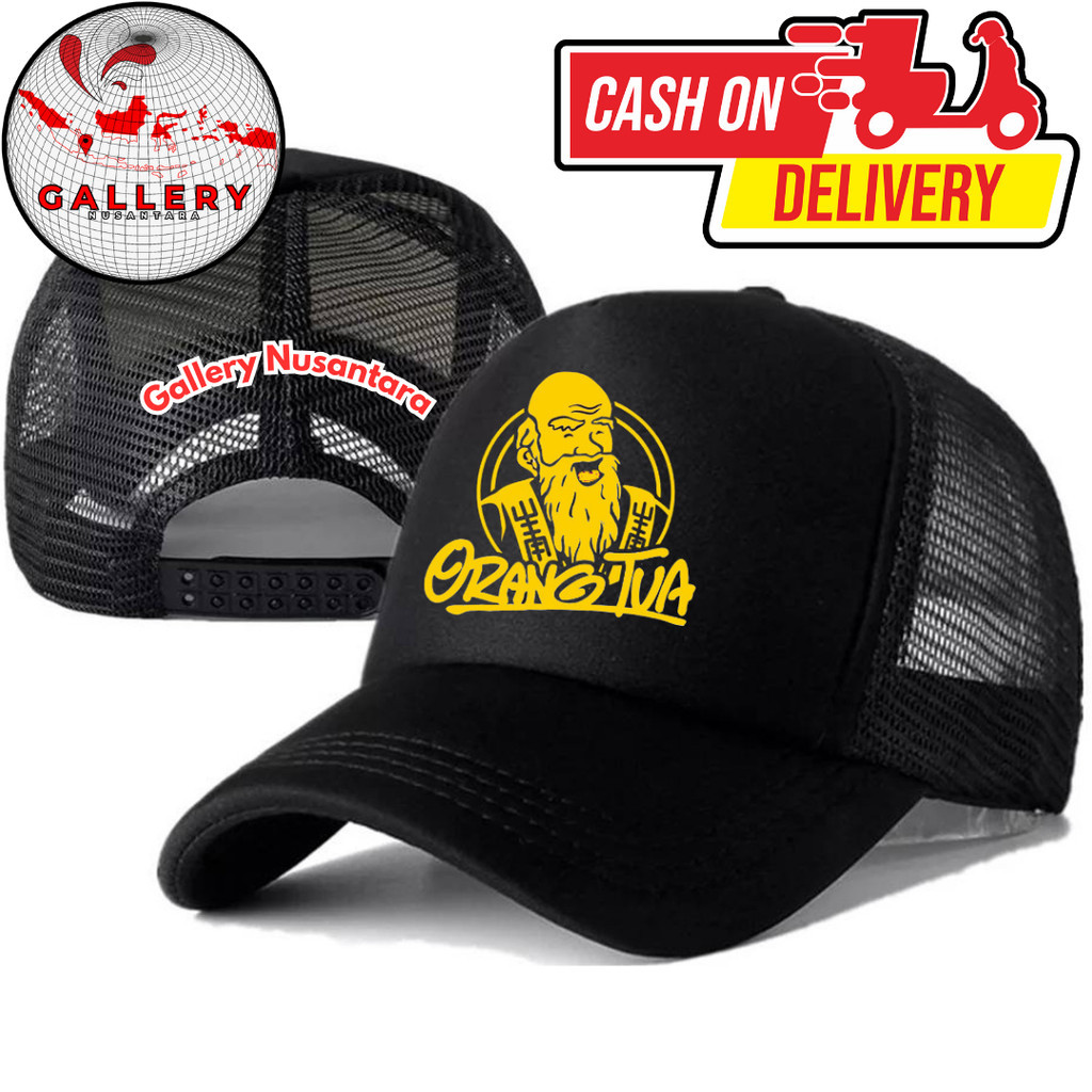 Gallery Nusantara Topi Trucker ORANG TUA - Topi Distro ORANG TUA Logo - Topi ORANG TUA Premium - Top