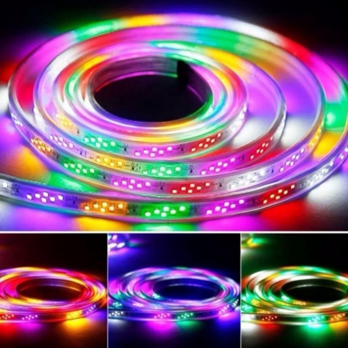 lampu led strip merah putih outdoor 10 meter 2835 / LED Strip Outdoor - LED RGB