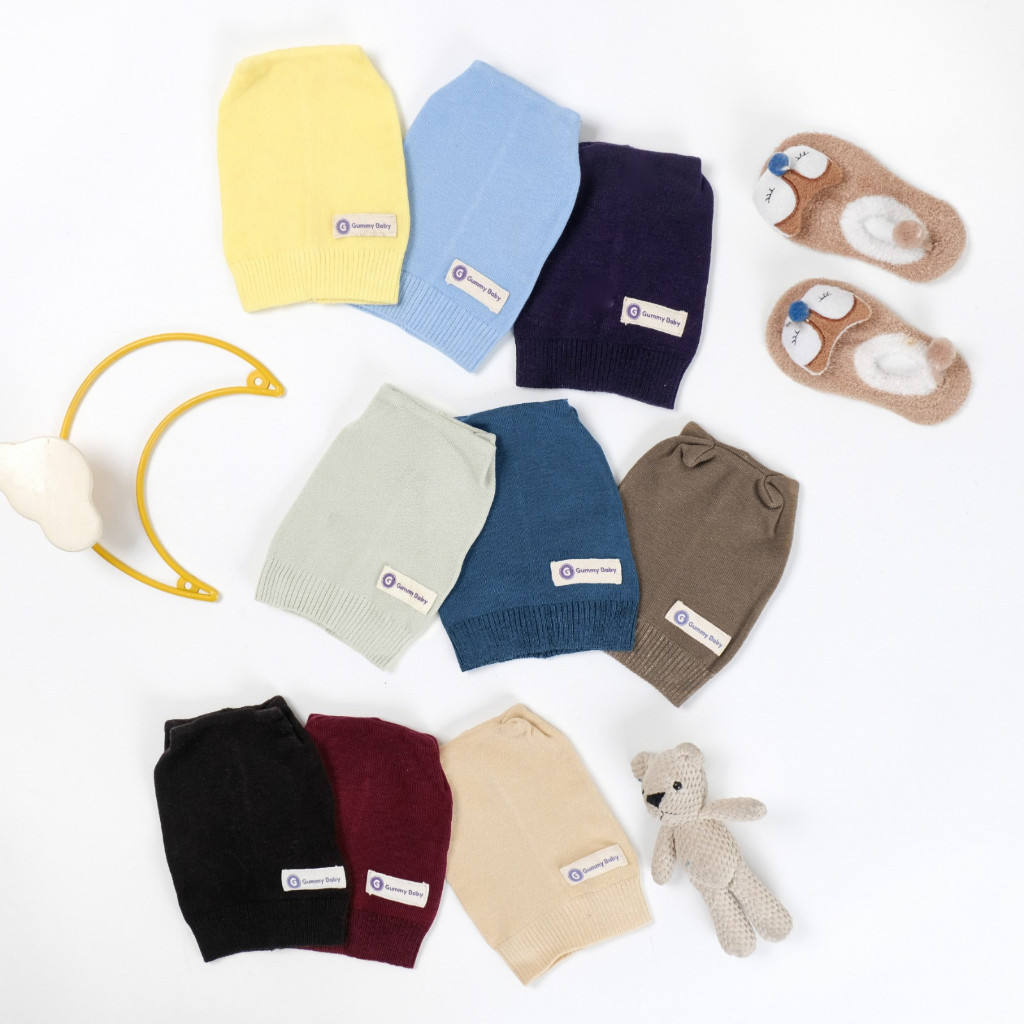 Newborn Basic Knit Caps  Kupluk Rajut Bayi 0 - 6 Bulan  Ciput Bayi