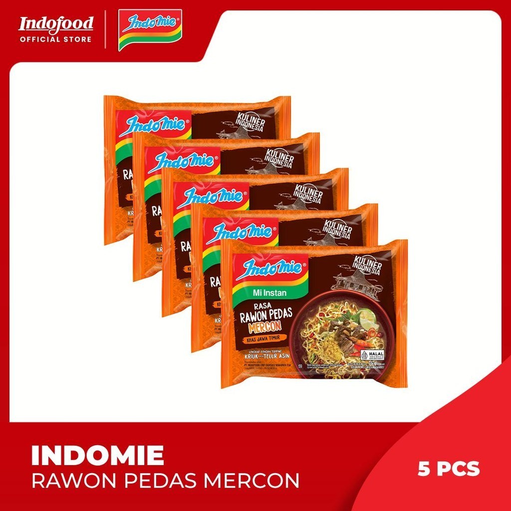 

5 Pcs - Indomie Kuah Rawon Pedas Mercon