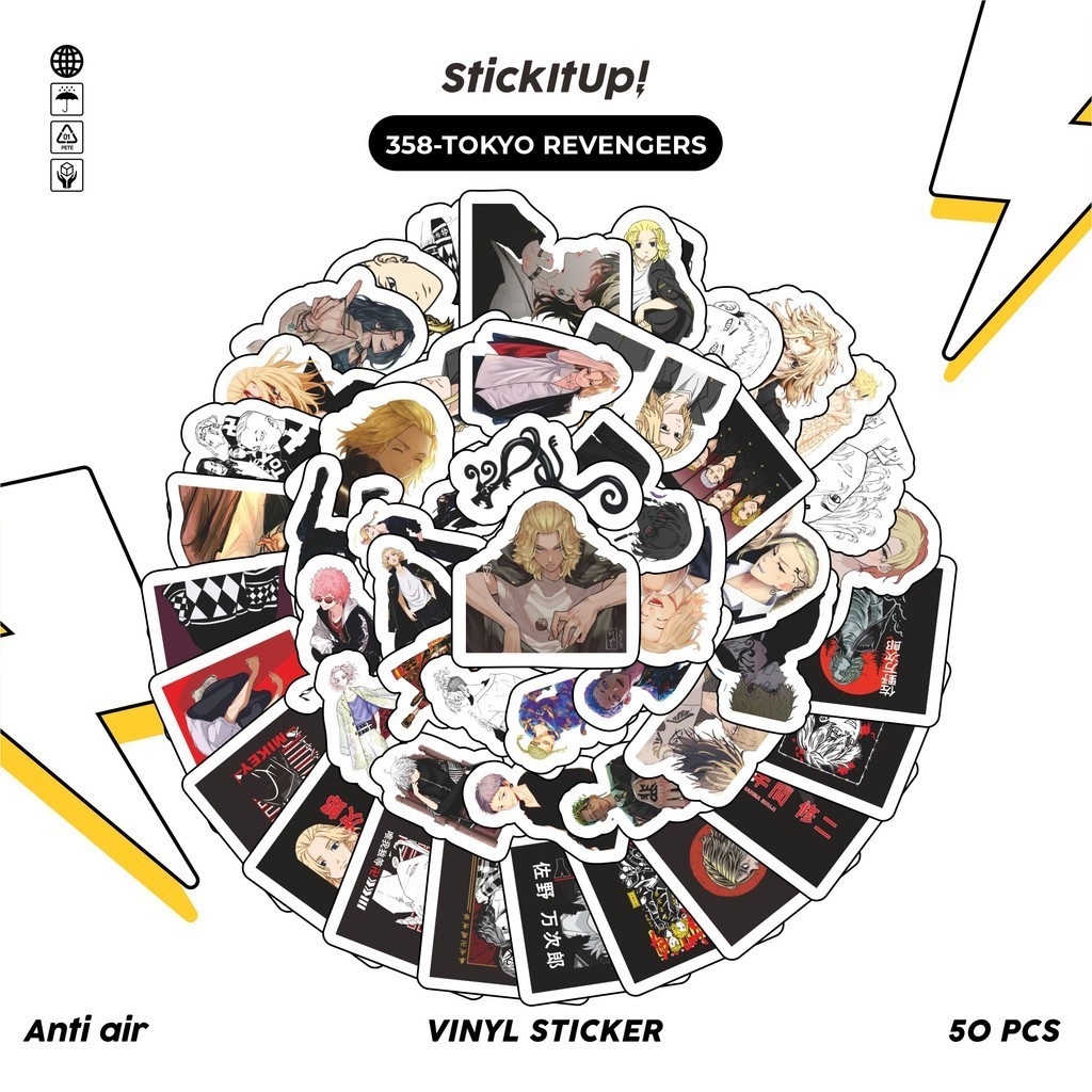 

COD✨ 50 Pcs Stiker Pack Motif Anime Tokyo Revengers Anti Air Untuk Dekorasi Notebook Sepeda Skateboard Handphone DIY