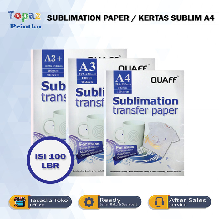 

promo ✨ -Sublim Paper Kualitas Import Size A4