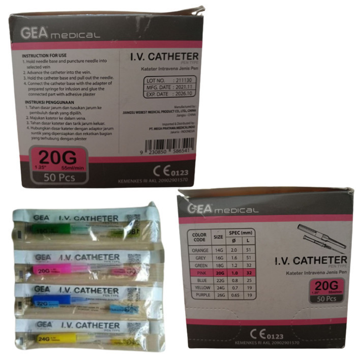 Abocath / IV Catheter GEA / Jarum Infus - 20